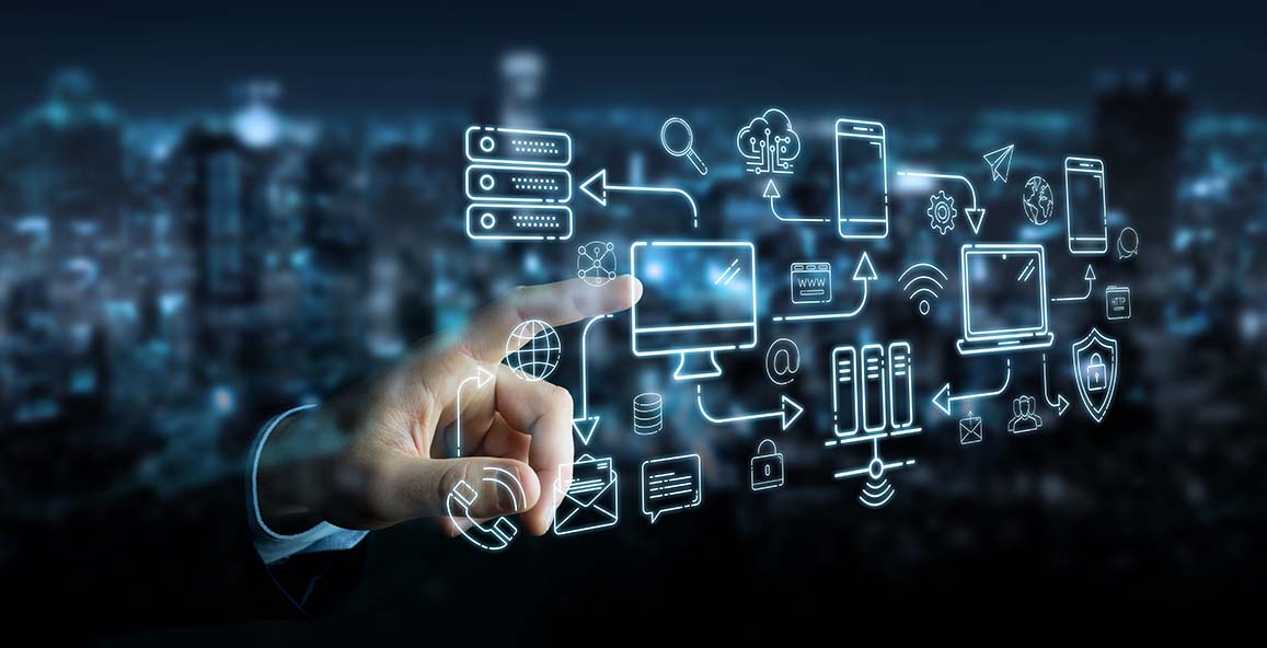 computer touch screen futuristic