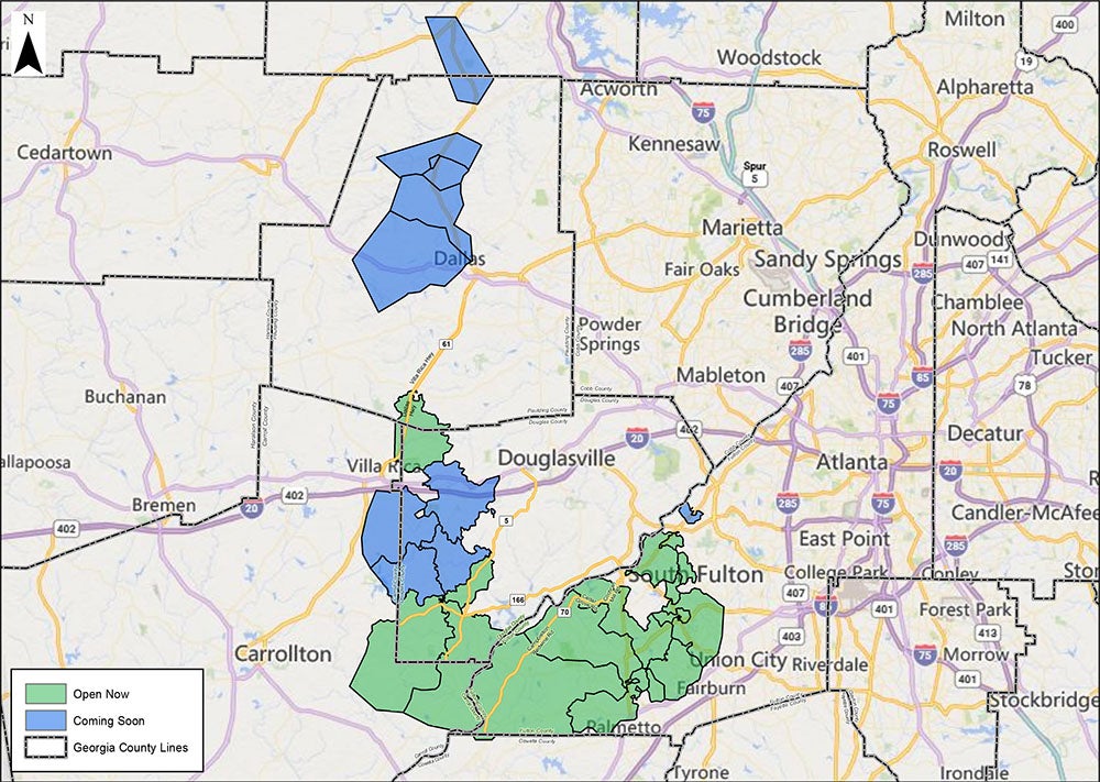 Phase 1 and Phase 2 Map
